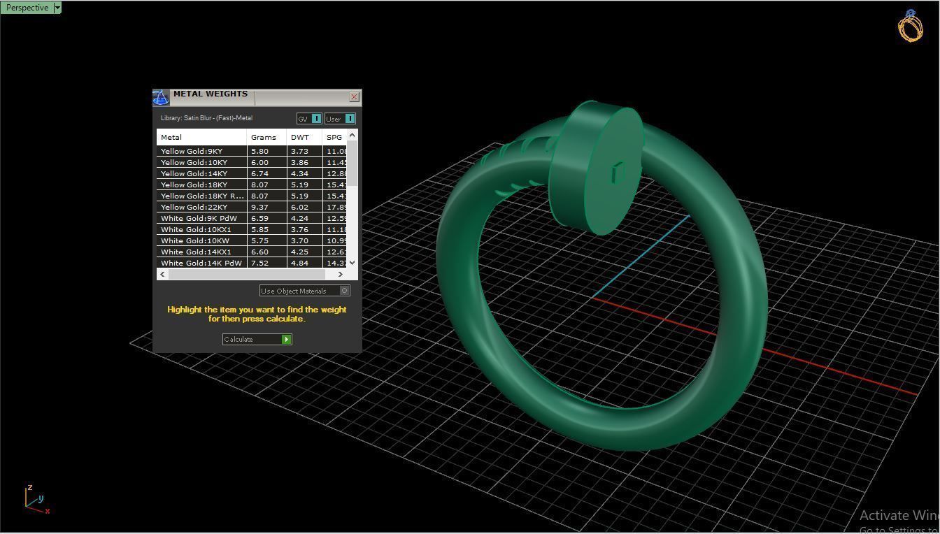 Ring M70 Women ring  Size 5 5 US 3D print model_10