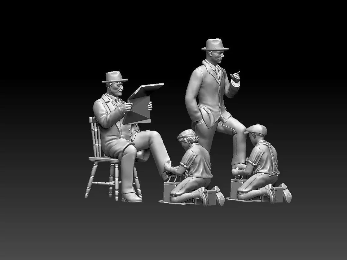 shoe shine 3D print model