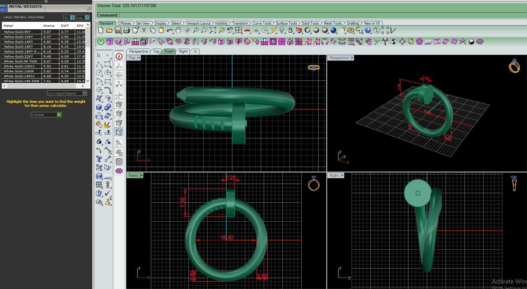 Ring M71 Women ring Size 5 75 US 3D print model_8