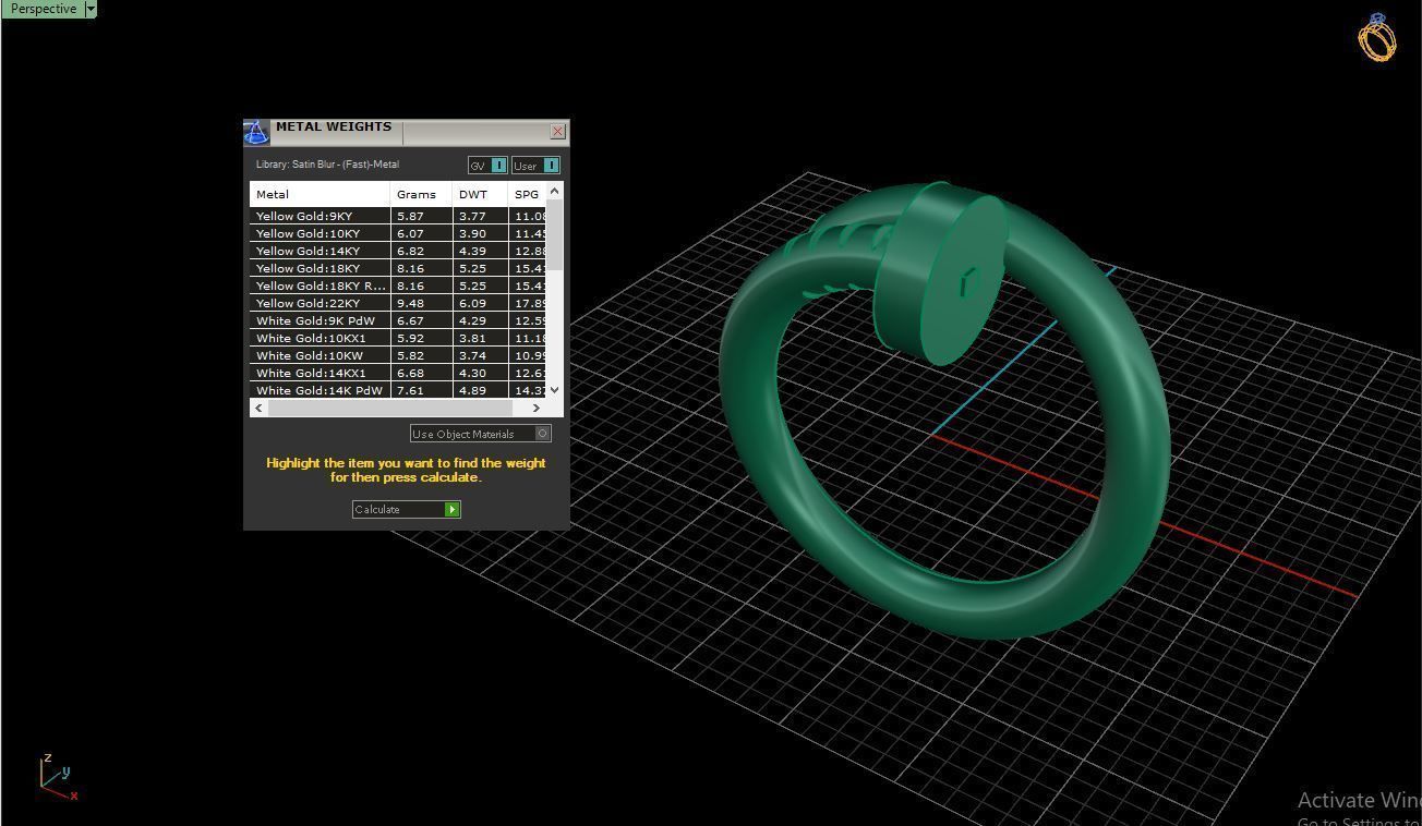 Ring M71 Women ring Size 5 75 US 3D print model_10