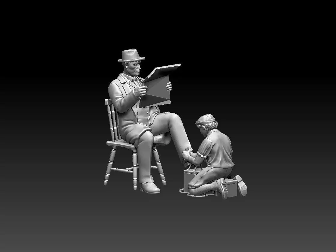 SHOE SHINE 3D print model