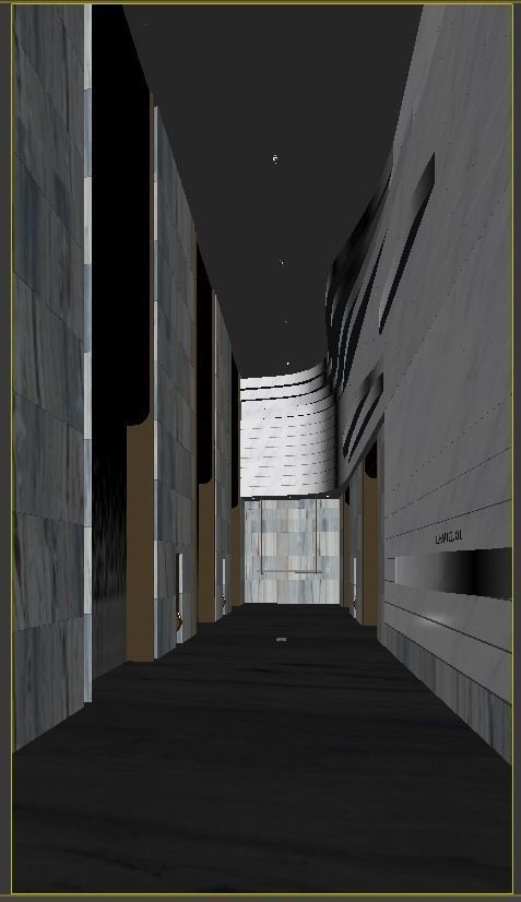 Mercure Hotel lift-Lobby 3D model 3D model_1