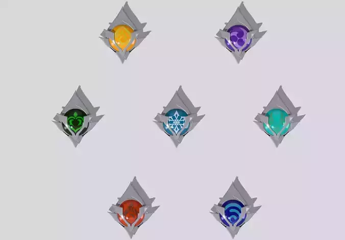 Snezhnaya Visions Pack Genshin Impact 