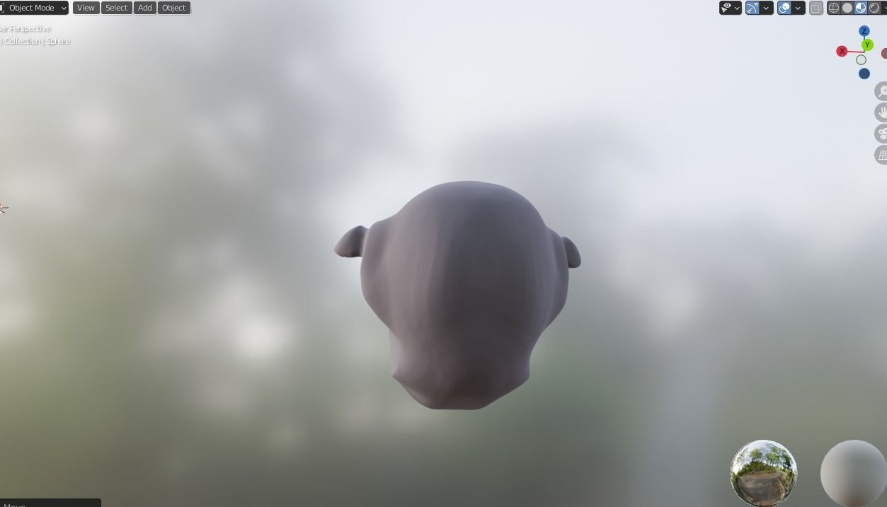 Goblin head 3D model_1