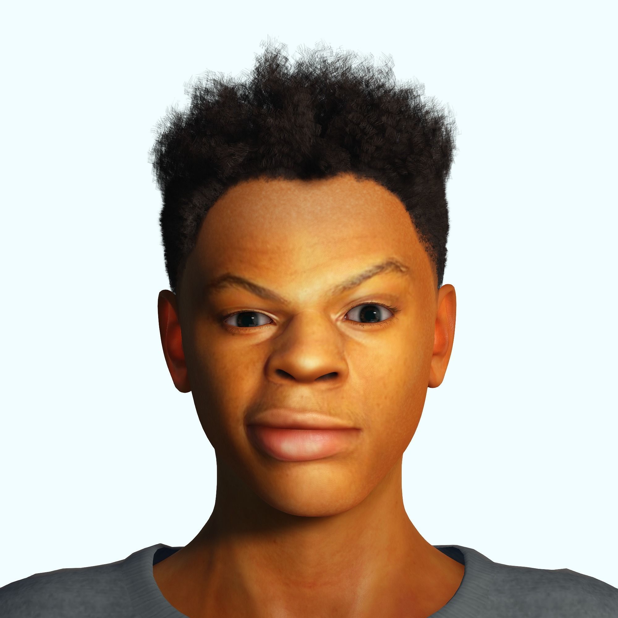 Man 3D Rigged model ready for animation Low-poly 3D model_15