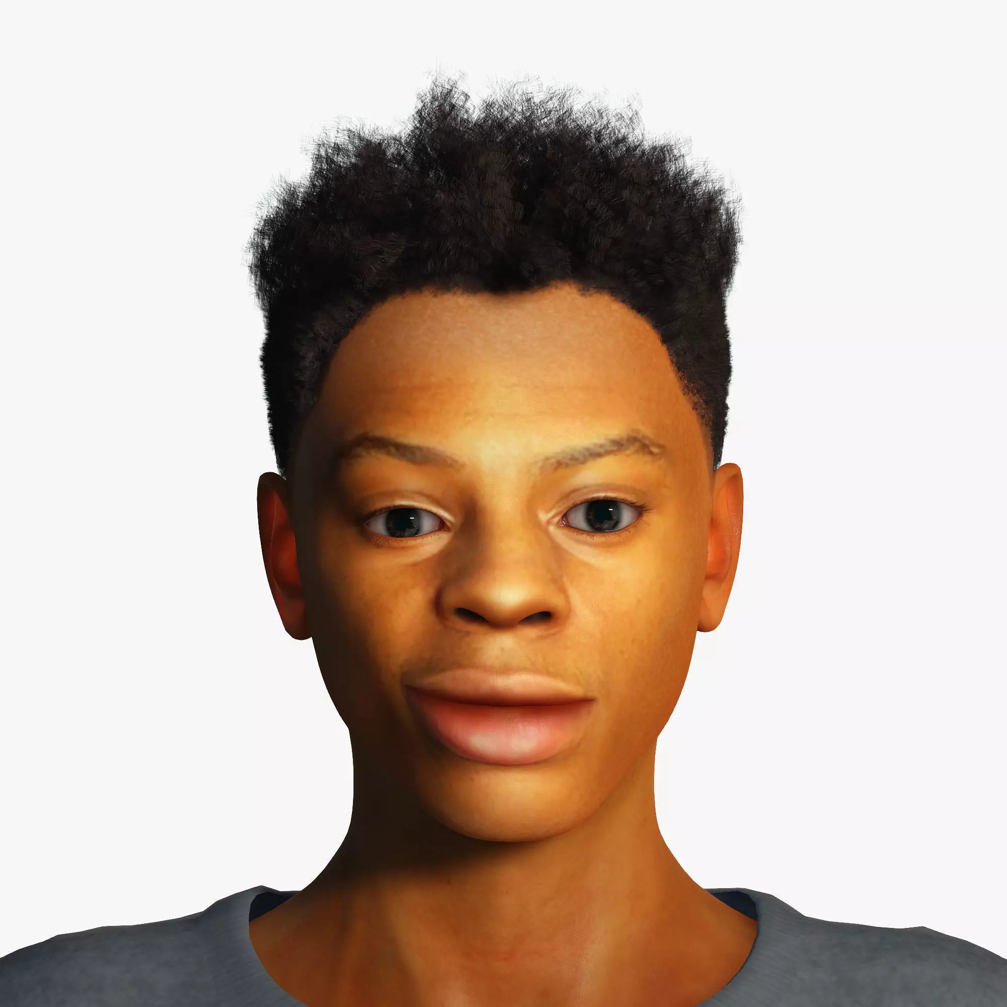 Man 3D Rigged model ready for animation Low-poly 3D model_0