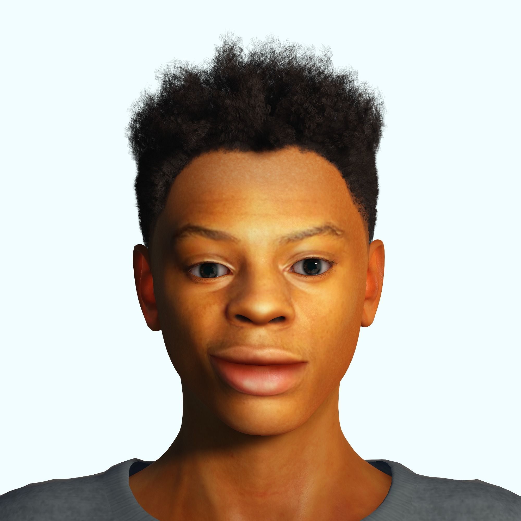 Man 3D Rigged model ready for animation Low-poly 3D model_6