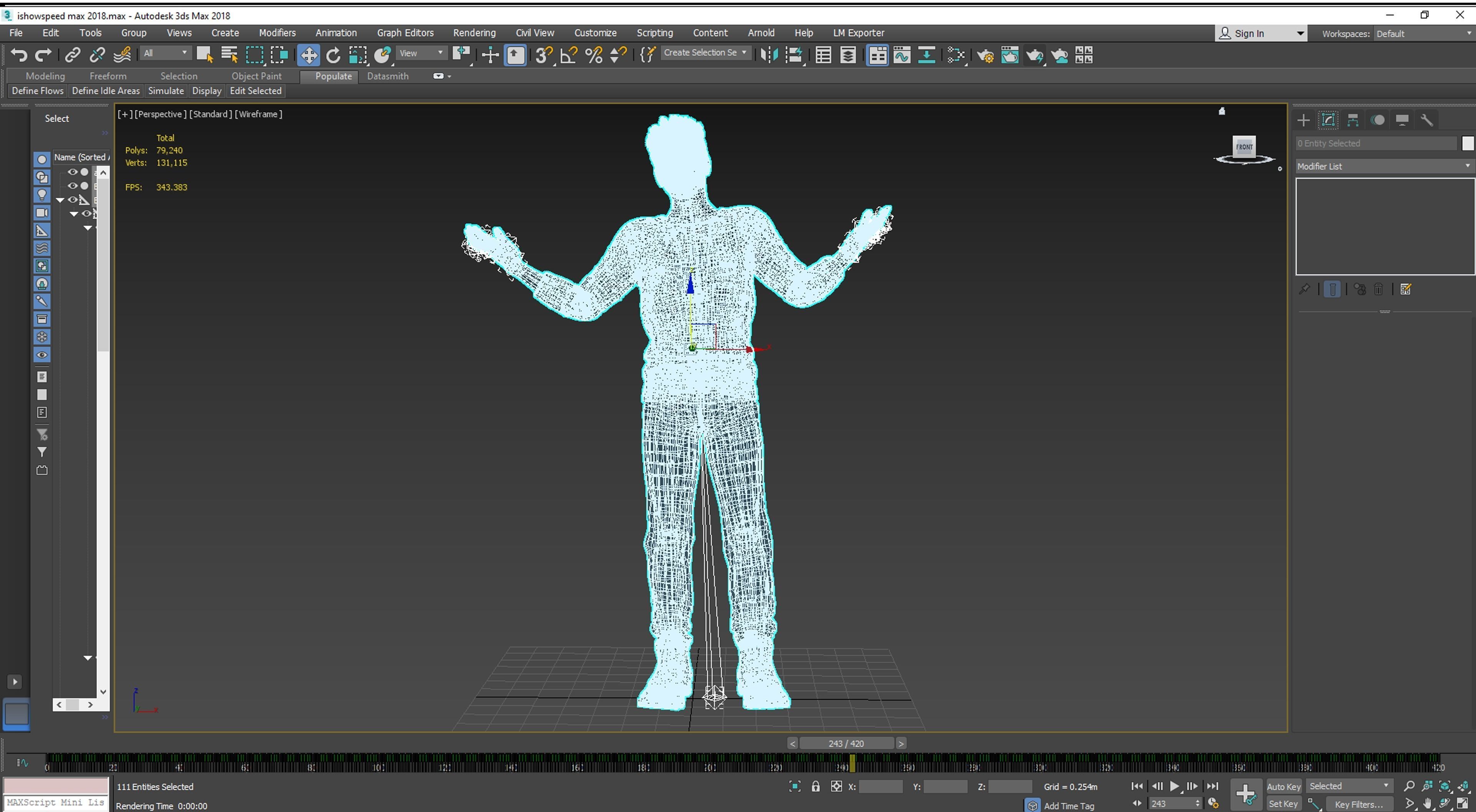 Man 3D Rigged model ready for animation Low-poly 3D model_19