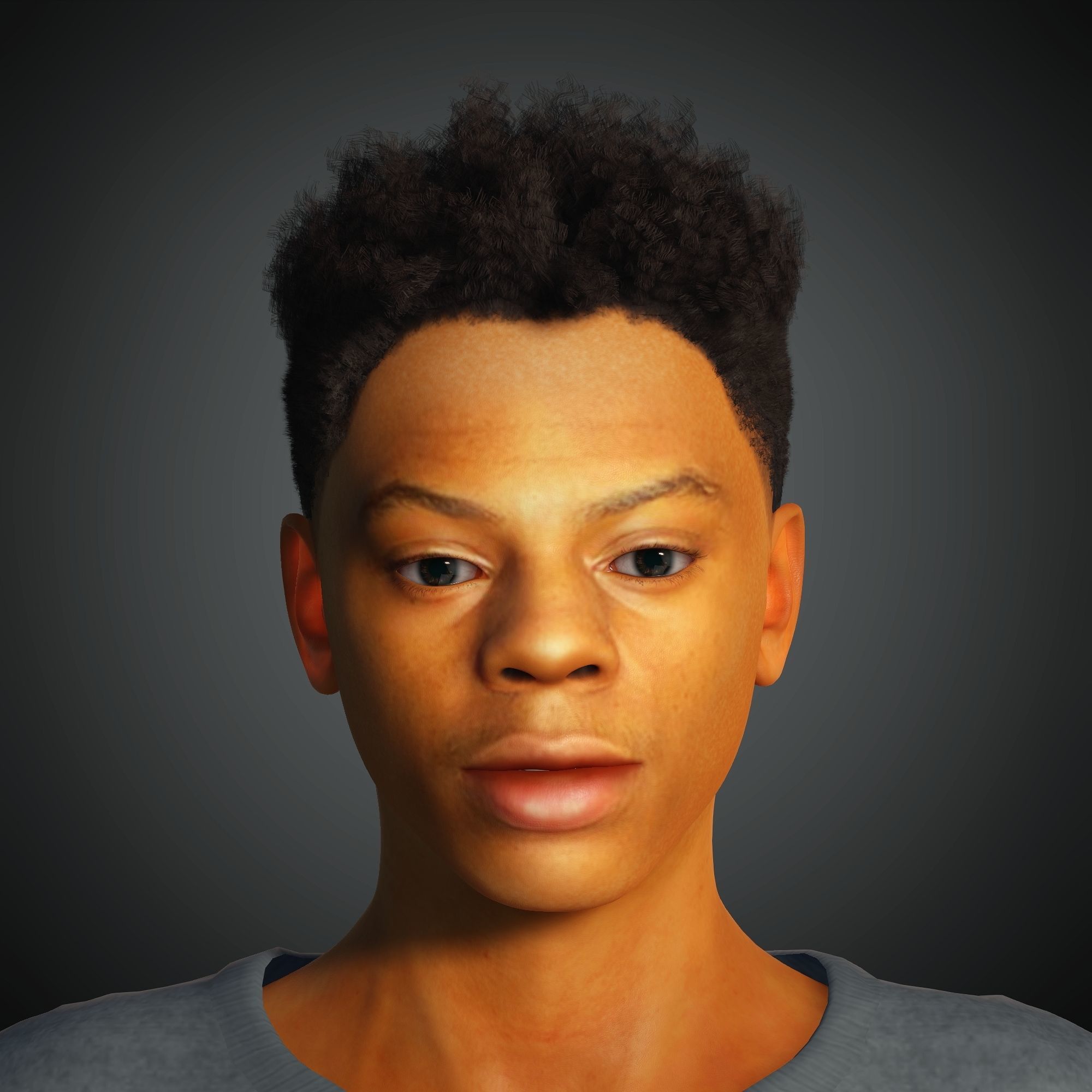 Man 3D Rigged model ready for animation Low-poly 3D model_2