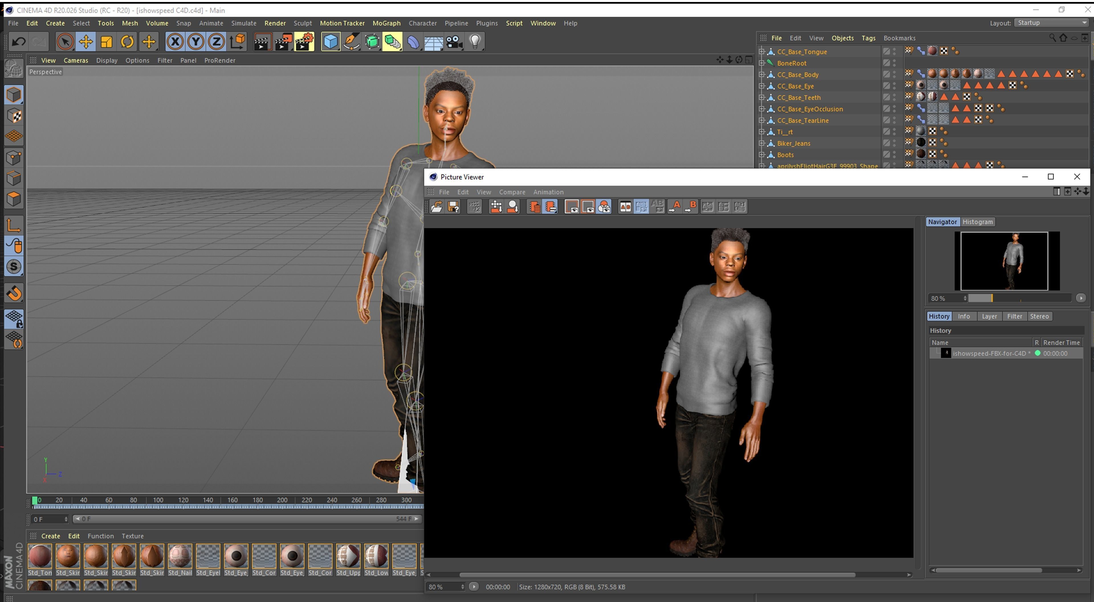 Man 3D Rigged model ready for animation Low-poly 3D model_16
