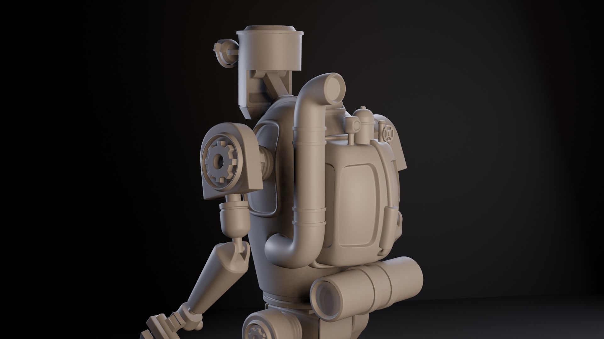 Pascal - Nier Automata 3D print model_5