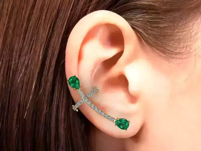 Ear Cuff Earrings 3D print model
