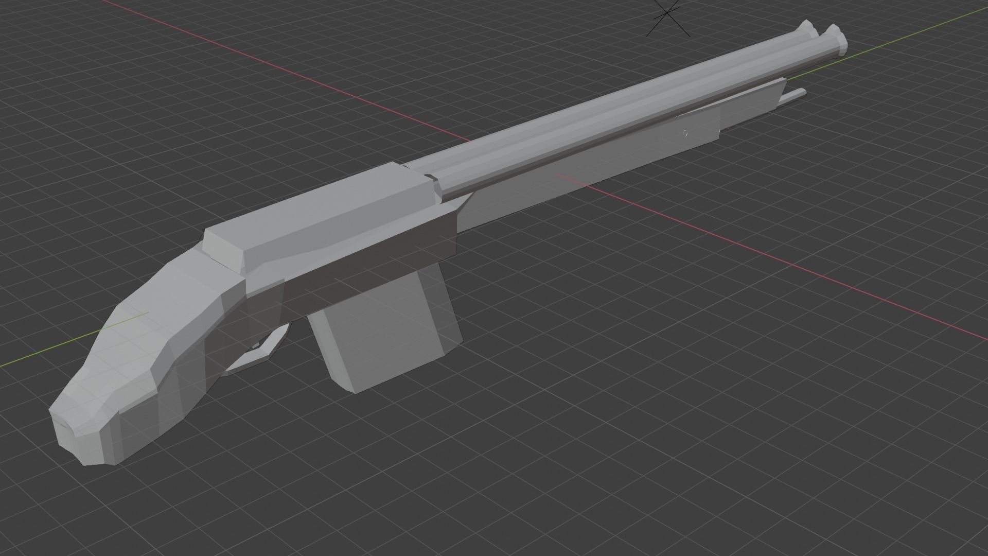 futuristic shotgun 3D model_2