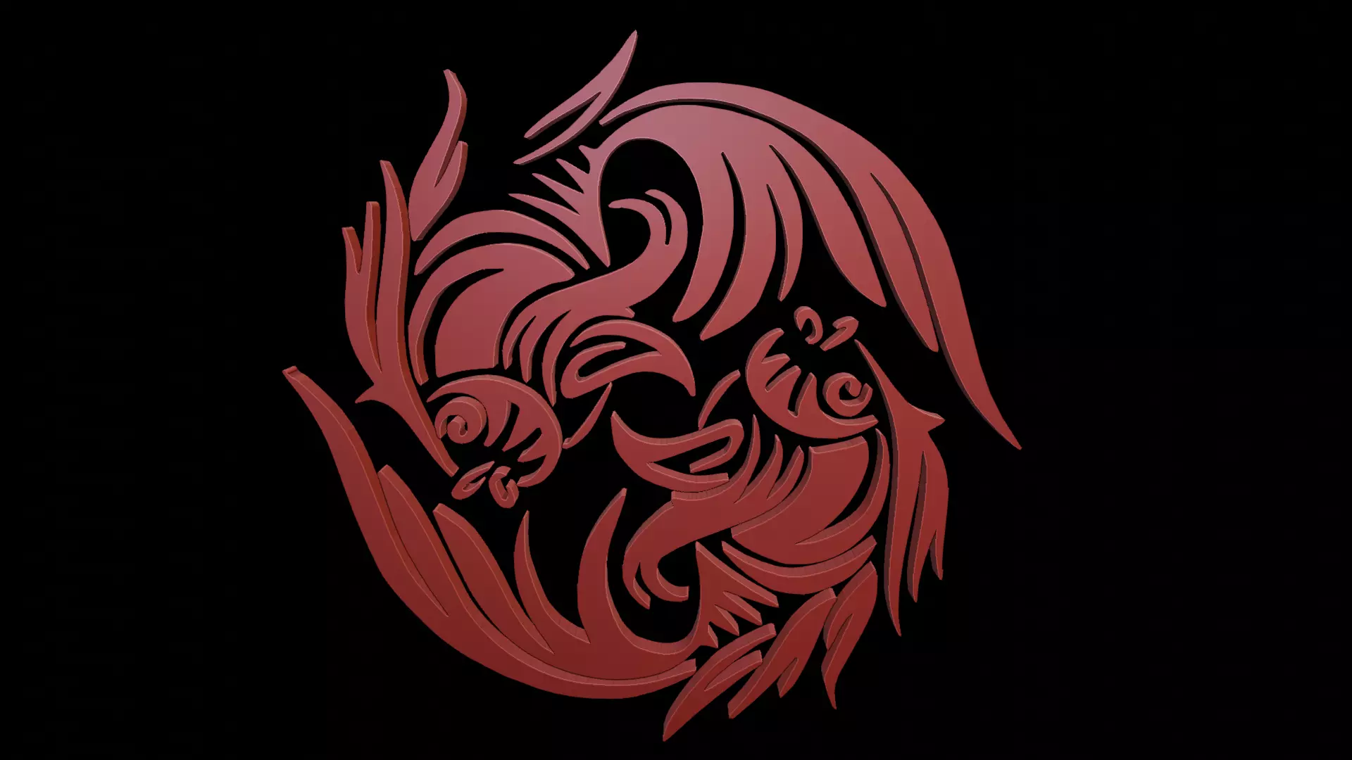 Pisces Fish 3D print model