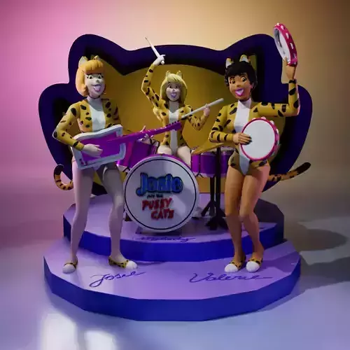 Josie and the Pussy Cats 3D print model