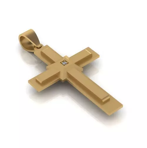 Pendant cross Model 2784 3D print model_0