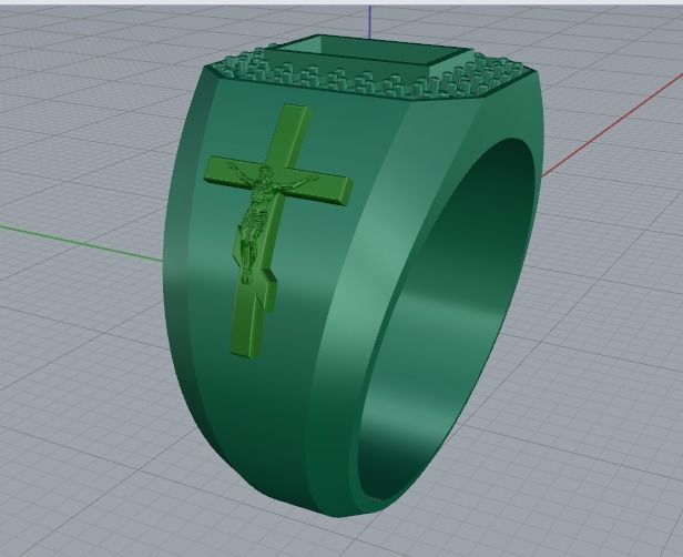 Cross ring Model 2780 3D print model_3