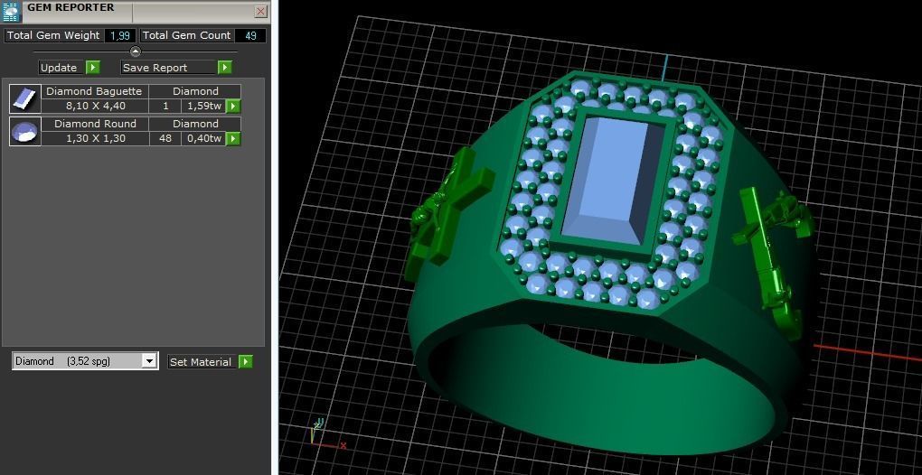 Cross ring Model 2780 3D print model_11