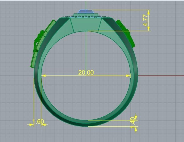 Cross ring Model 2780 3D print model_7