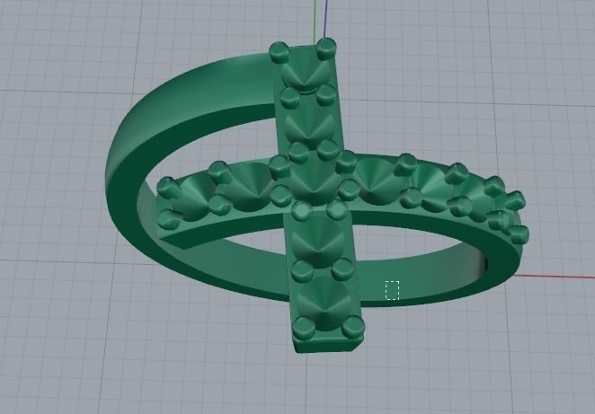 Cross ring Model 2775 3D print model_3