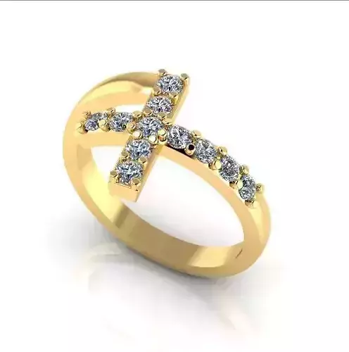 Cross ring Model 2775 3D print model Cross ring Model 2775 3D print model