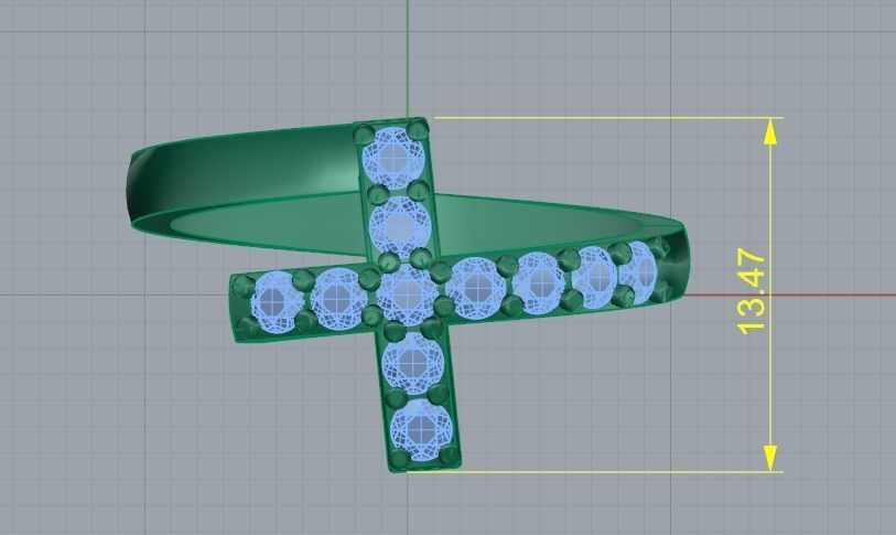 Cross ring Model 2775 3D print model_7