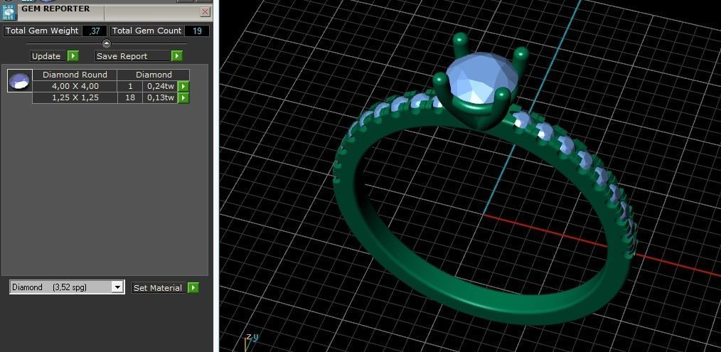 Soliter ring Model 2772 3D print model_9