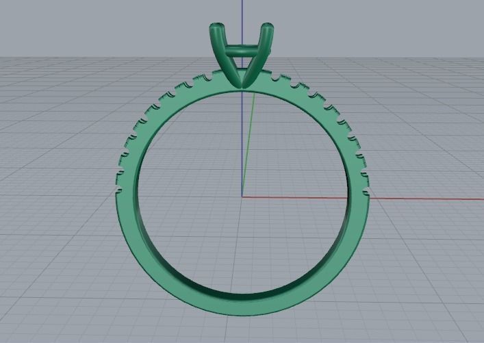 Soliter ring Model 2772 3D print model_3