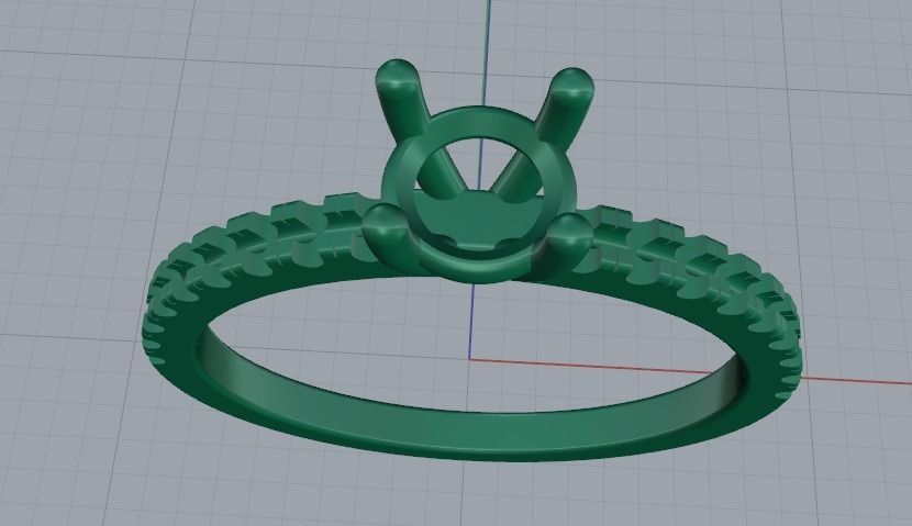 Soliter ring Model 2772 3D print model_2