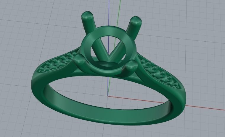 Soliter ring Model 2767 3D print model_2