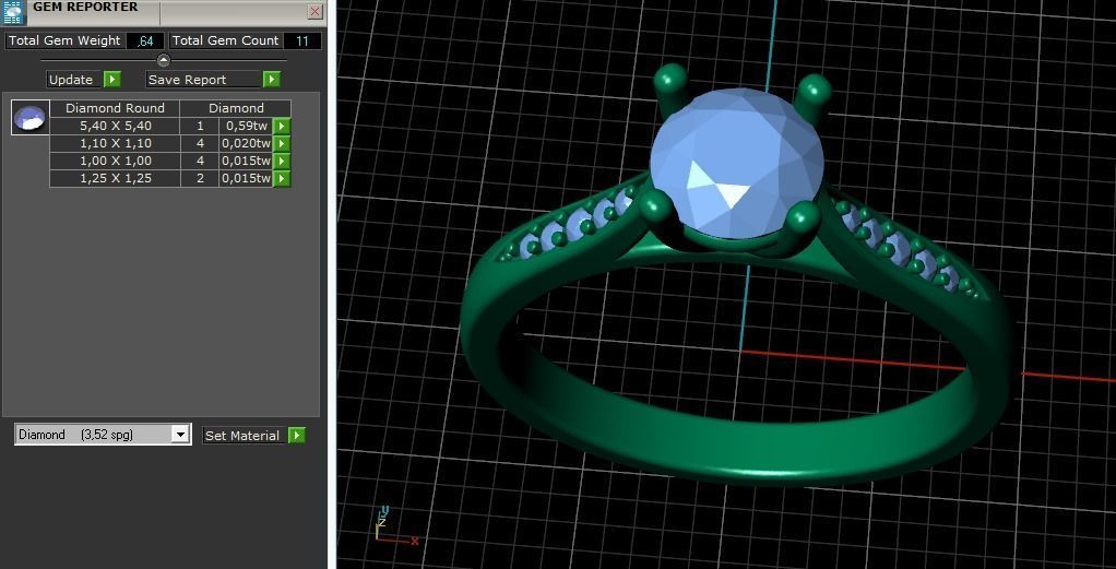 Soliter ring Model 2767 3D print model_9