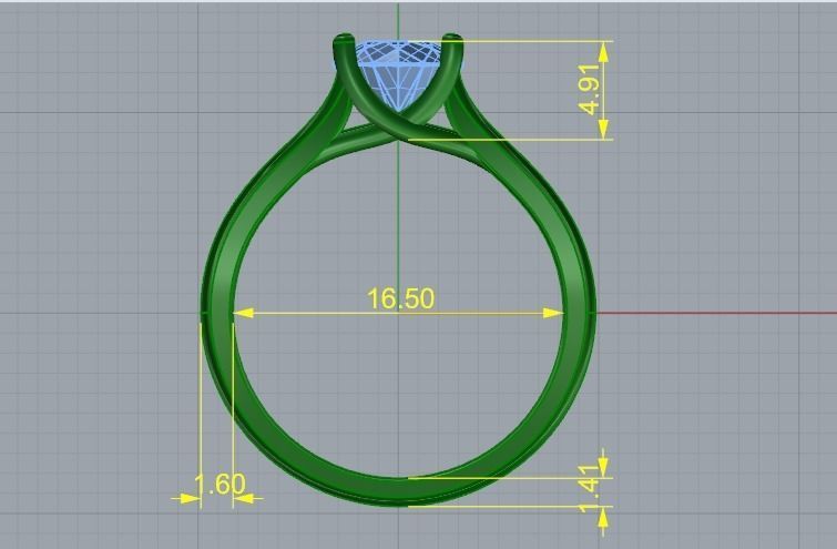 Soliter ring Model 2763 3D print model_6
