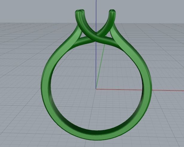 Soliter ring Model 2763 3D print model_4