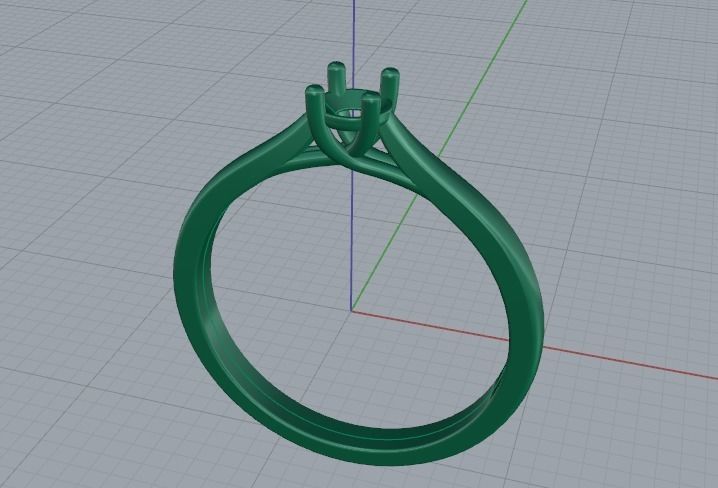 Soliter ring Model 2754 3D print model_2