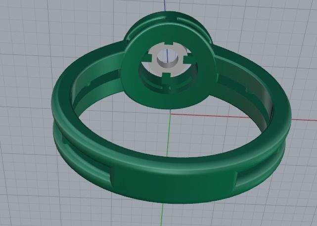 Soliter ring Model 2753 3D print model_4