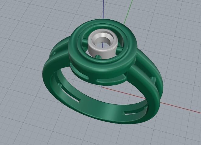 Soliter ring Model 2753 3D print model_3