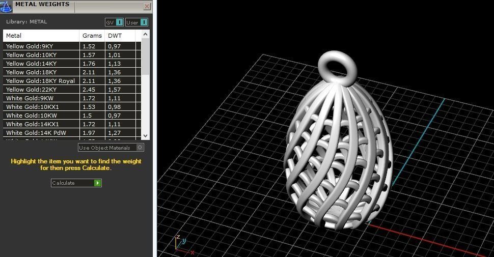 Pendant Model 2749 3D print model_7