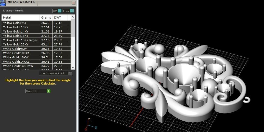 Pendant Model 2737 3D print model_8