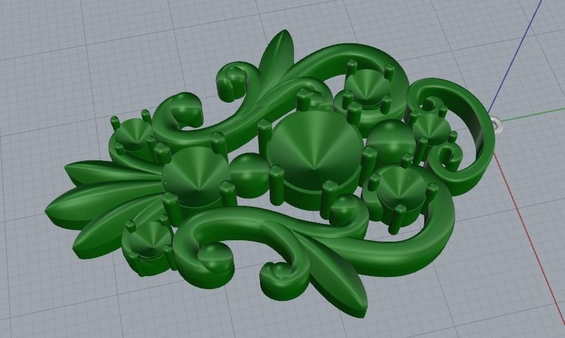 Pendant Model 2737 3D print model_2