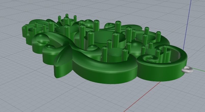 Pendant Model 2737 3D print model_3