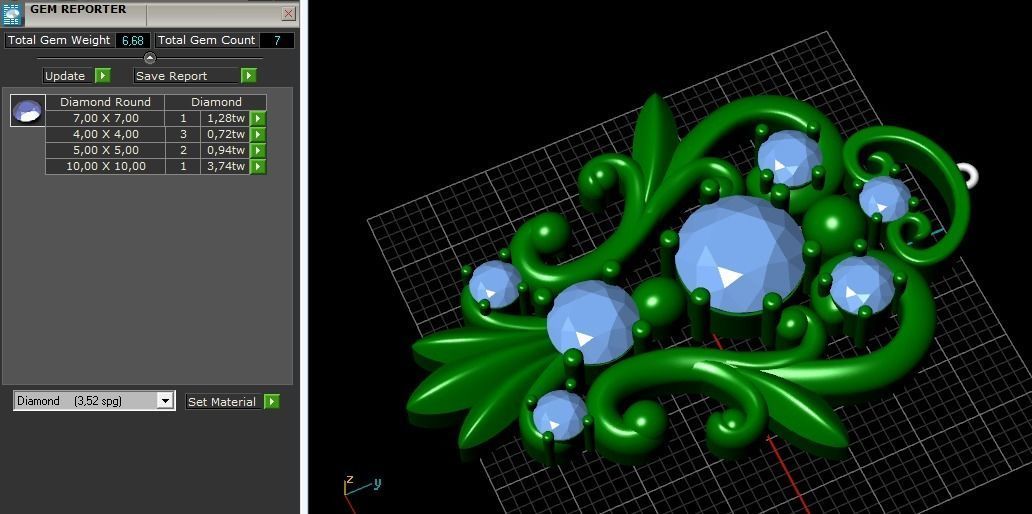 Pendant Model 2737 3D print model_7