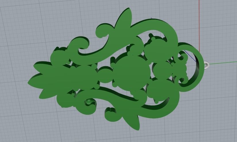 Pendant Model 2737 3D print model_4