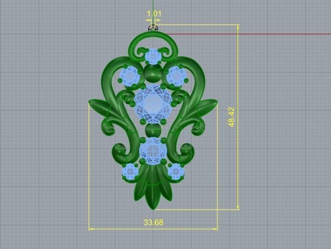 Pendant Model 2737 3D print model_5