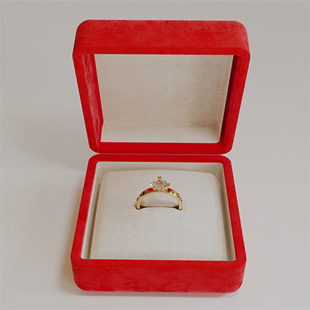 Gold Ring 3D model_2