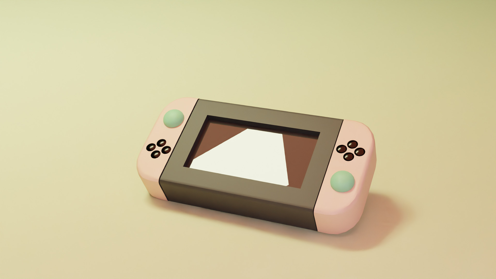 Stylized Desk Assets pack Low-poly 3D model_3