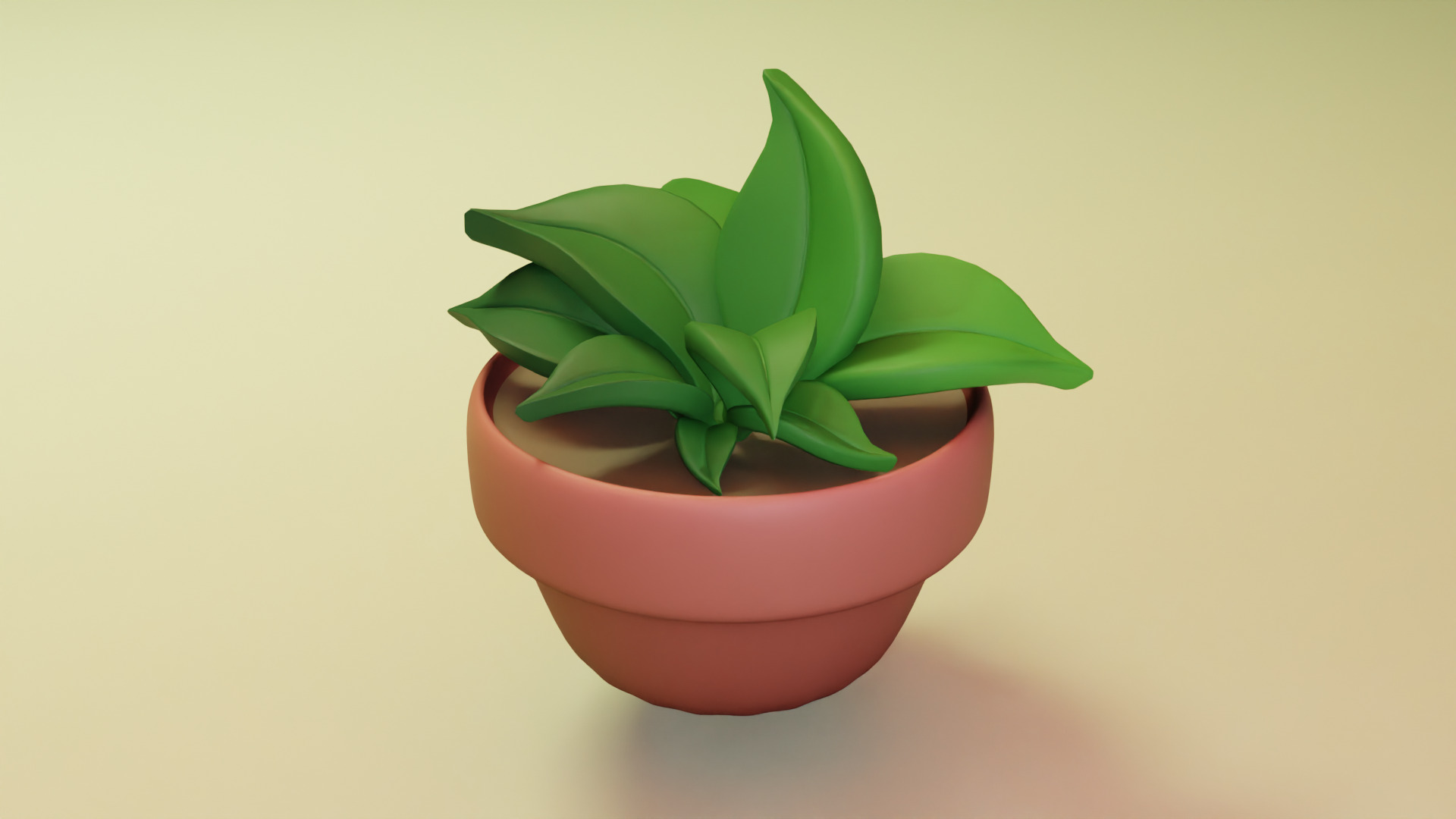 Stylized Desk Assets pack Low-poly 3D model_12