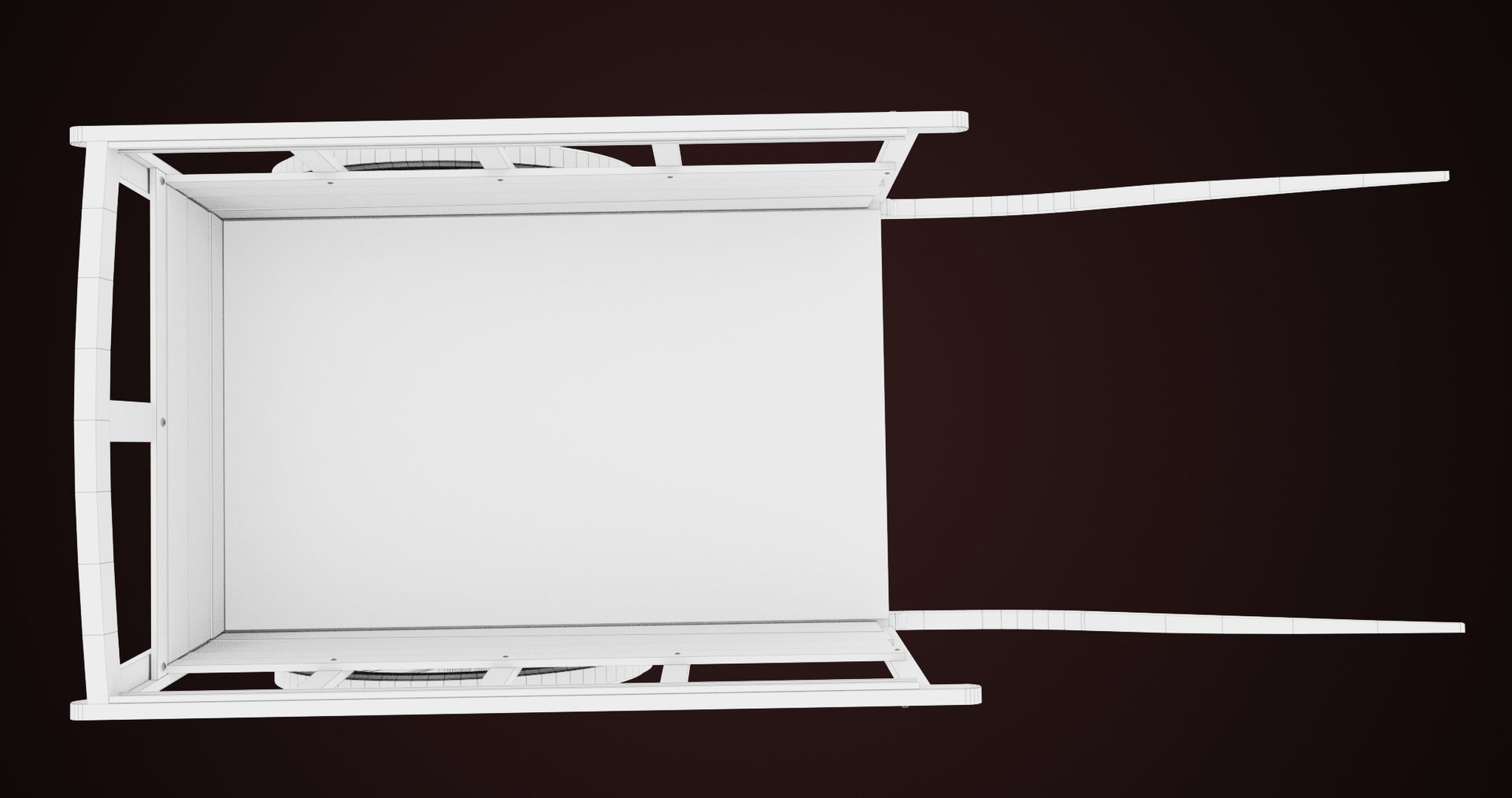 Red Wooden Cart 11 All PBR Unity UE Textures Included Low-poly 3D model_19