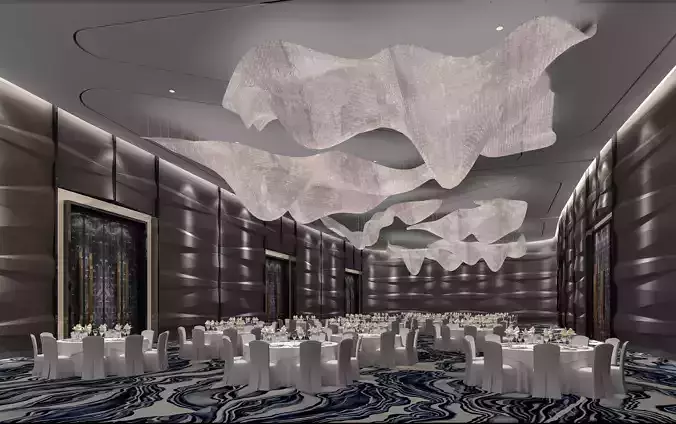 banquet hall  3D model
