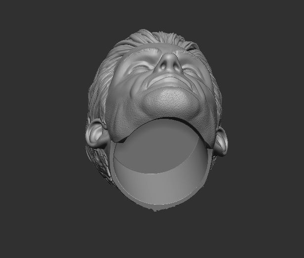 Frank Castle - Headsculpt for Action Figures 3D print model_3