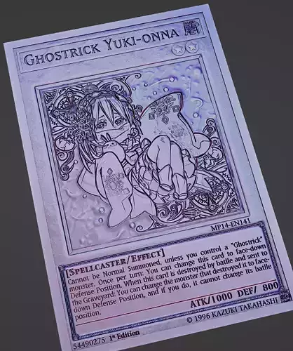 ghostrick yuki-onna - yugioh 3D print model